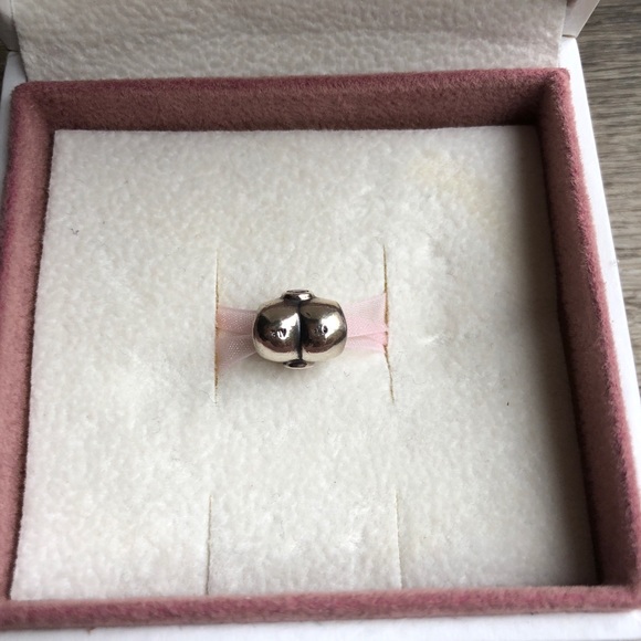 Pandora Pink Stone Heart Charm - Picture 2 of 4